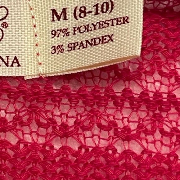 NWT medium Faded Glory pink waterfall open tie front shrug cardigan sweater - Picture 10 of 11